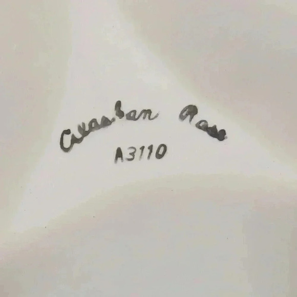 Vintage Napco Alaskan Rose Porcelain Divided Dish - Picture 4 of 8